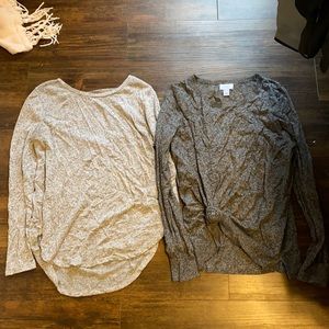 Old navy sweaters!!!! Super soft and can be worn many ways!